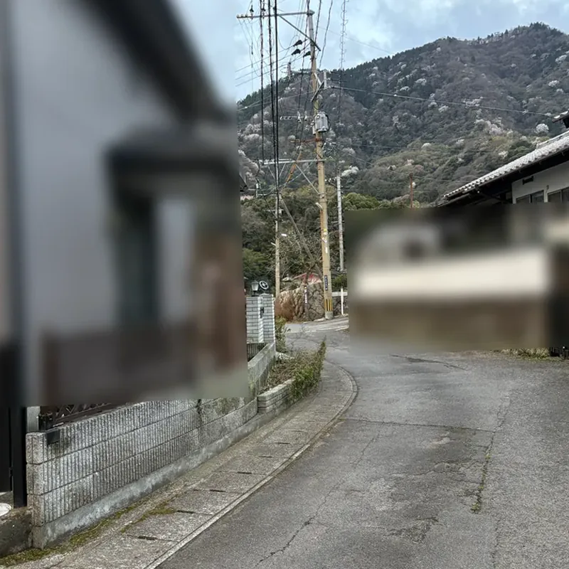 施工後: 道路沿いの住宅